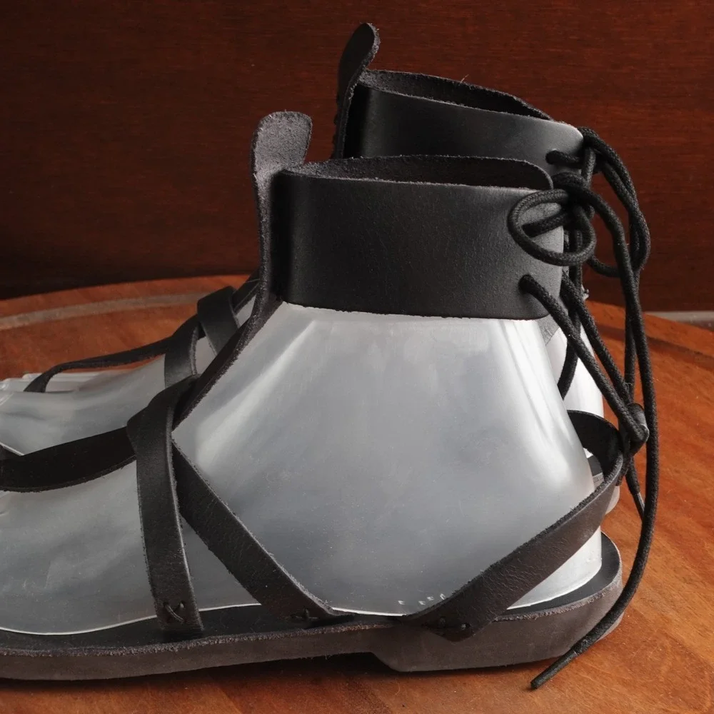 Free People Sandals WMS SZ EU 38.5 US 8 BLK Vacation Day Wrap Boho Resort Shoes - Picture 8 of 15